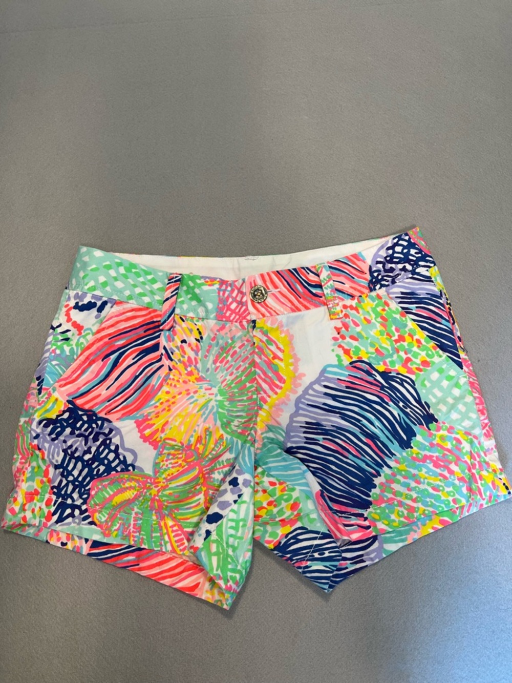 Lilly Pulitzer Callahan Shorts Womens 4 Roar Of The Seas Resort Tropical Beach
